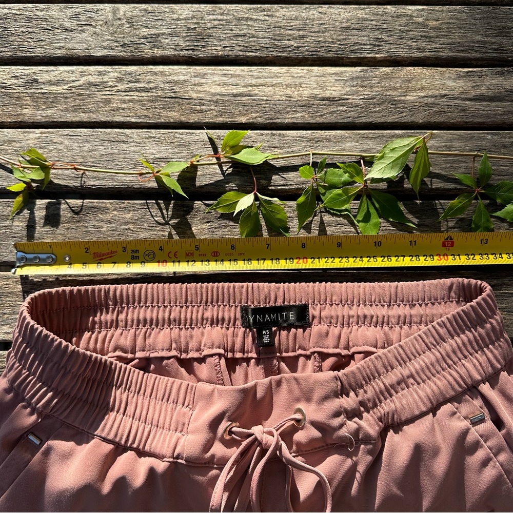 Pink jogger pants